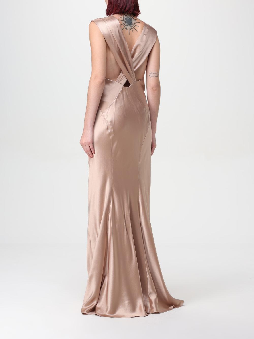 Giglio Abito Saint Laurent In Raso Di Seta