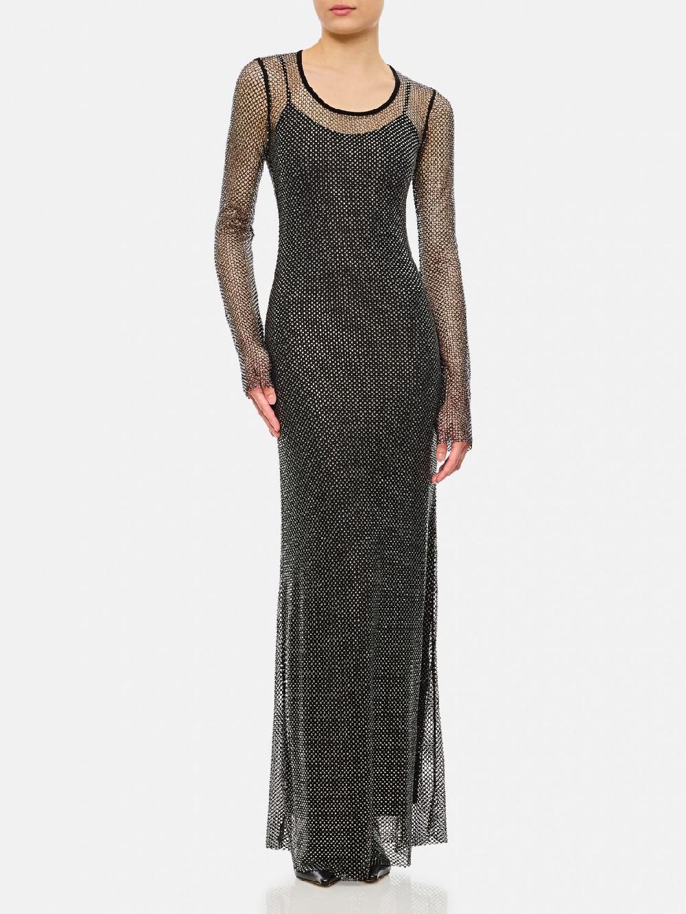 Giglio Abito Sportmax In Maglia Con Strass