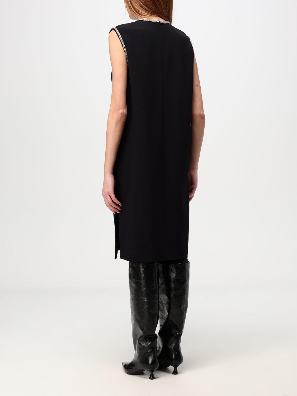 Giglio Abito Sportmax In Viscosa Stretch