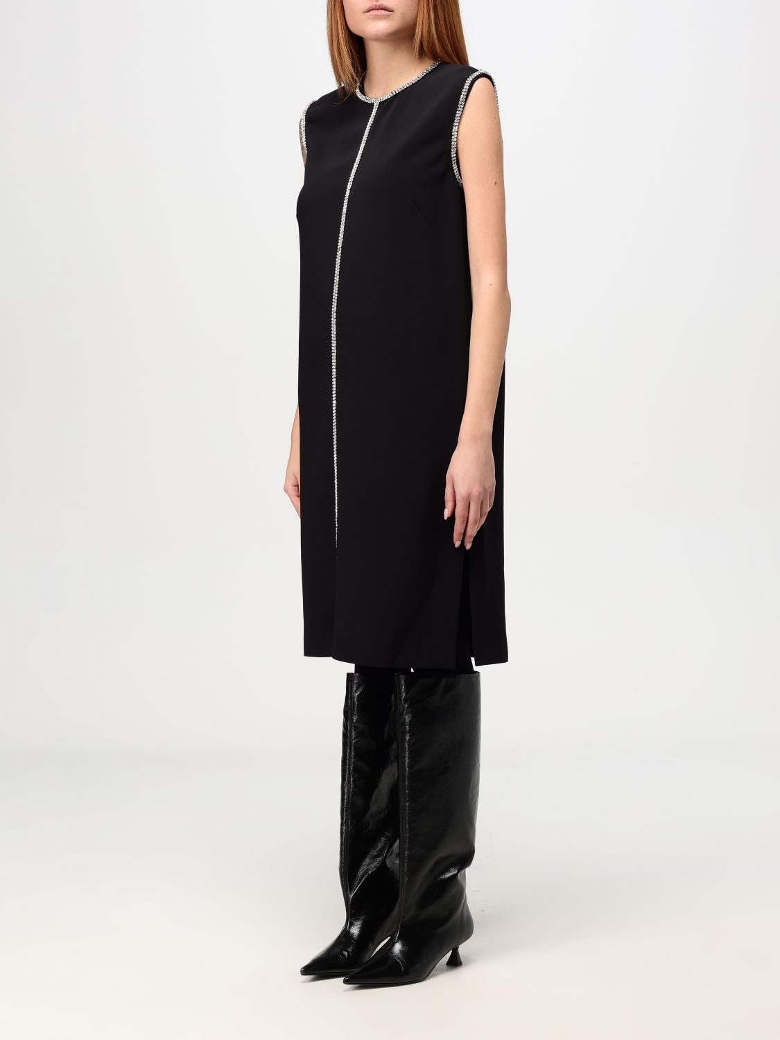 Giglio Abito Sportmax In Viscosa Stretch