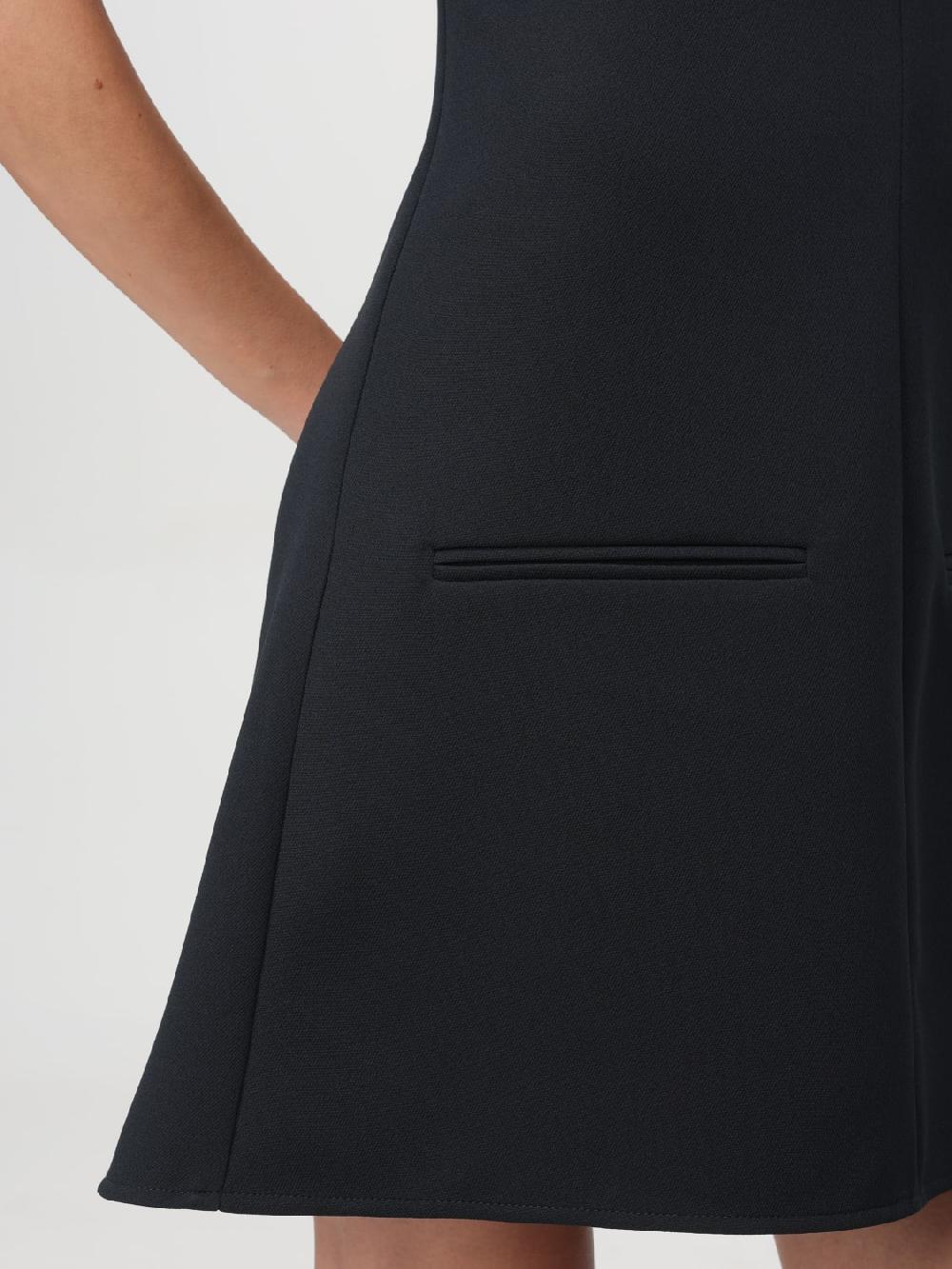 Giglio Abito Svasato Courrèges In Twill