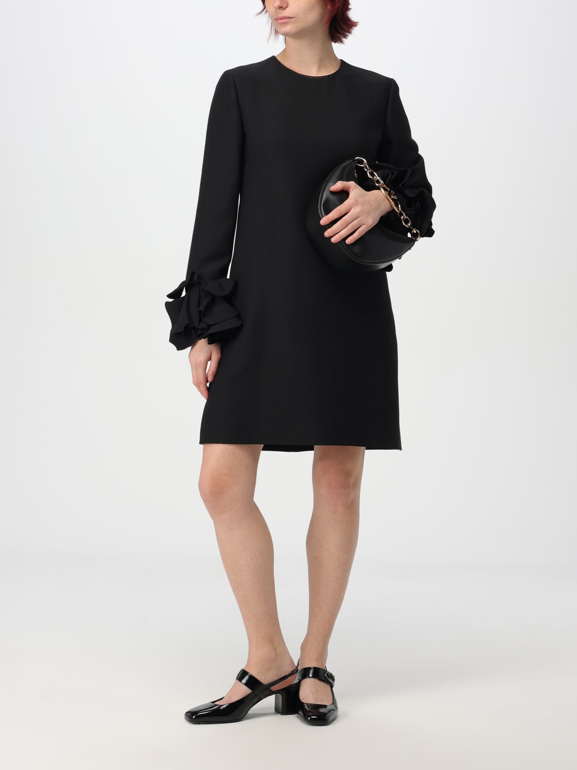 Giglio Abito Valentino In Crêpe Couture