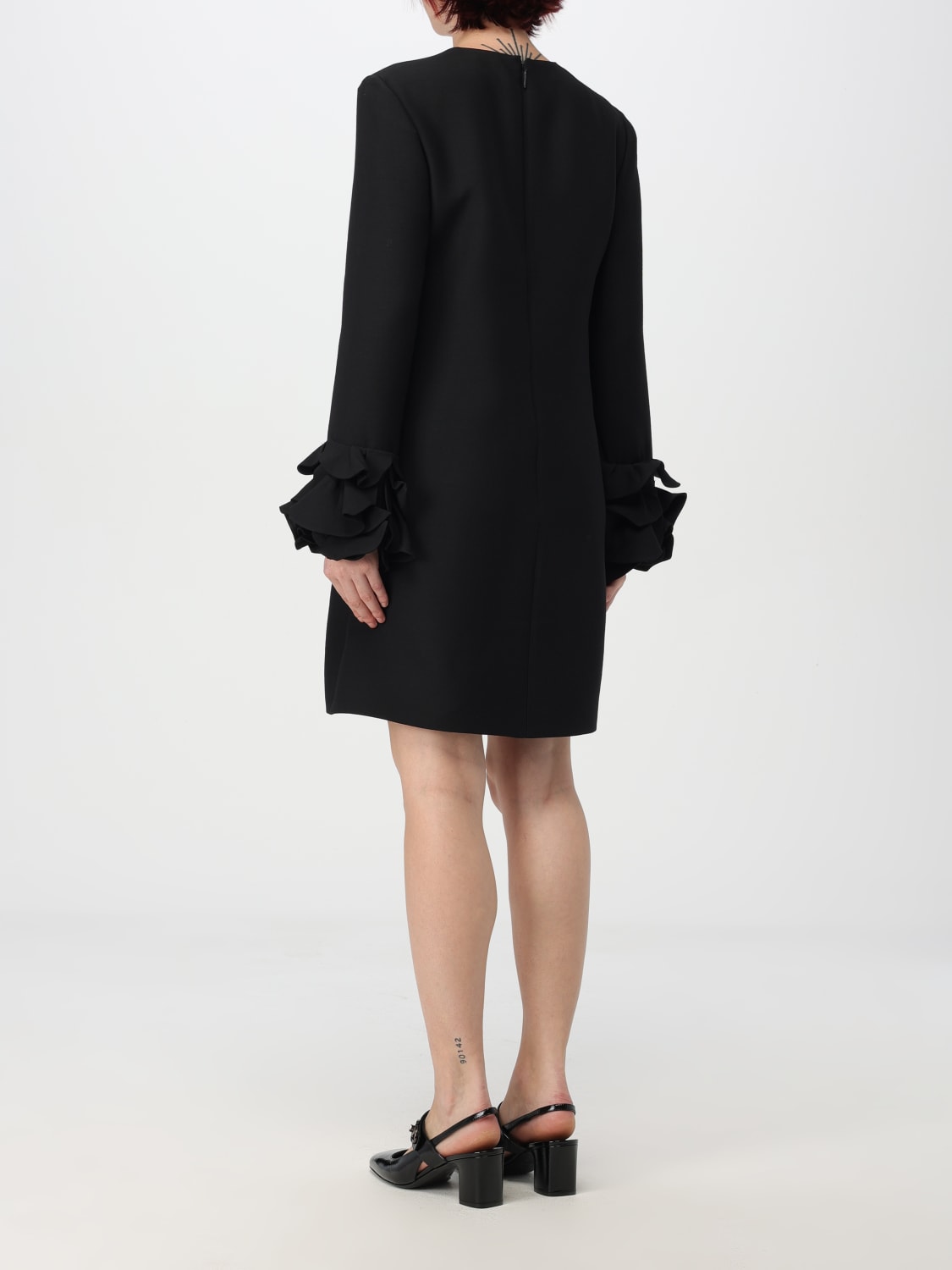 Giglio Abito Valentino In Crêpe Couture