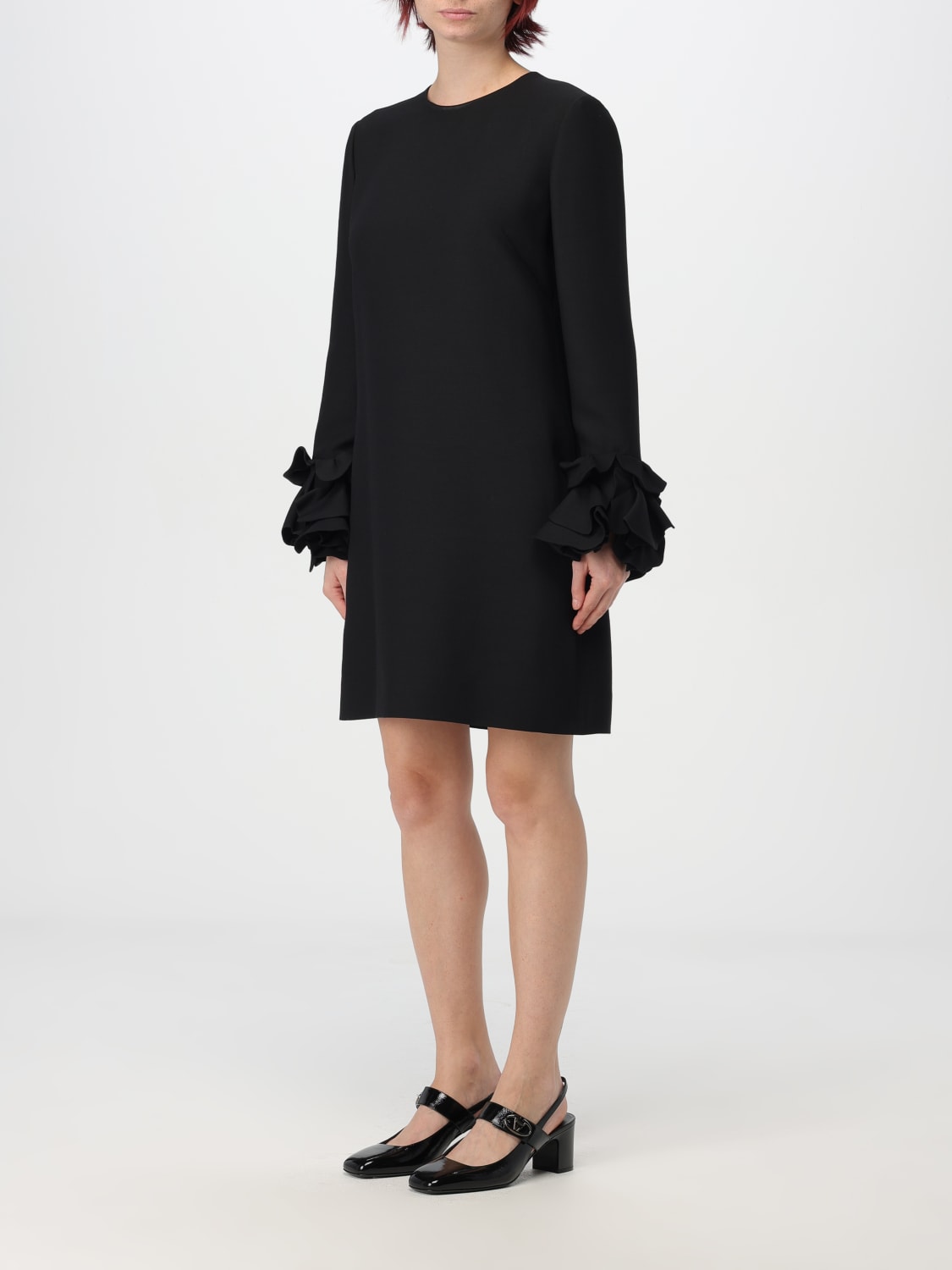 Giglio Abito Valentino In Crêpe Couture