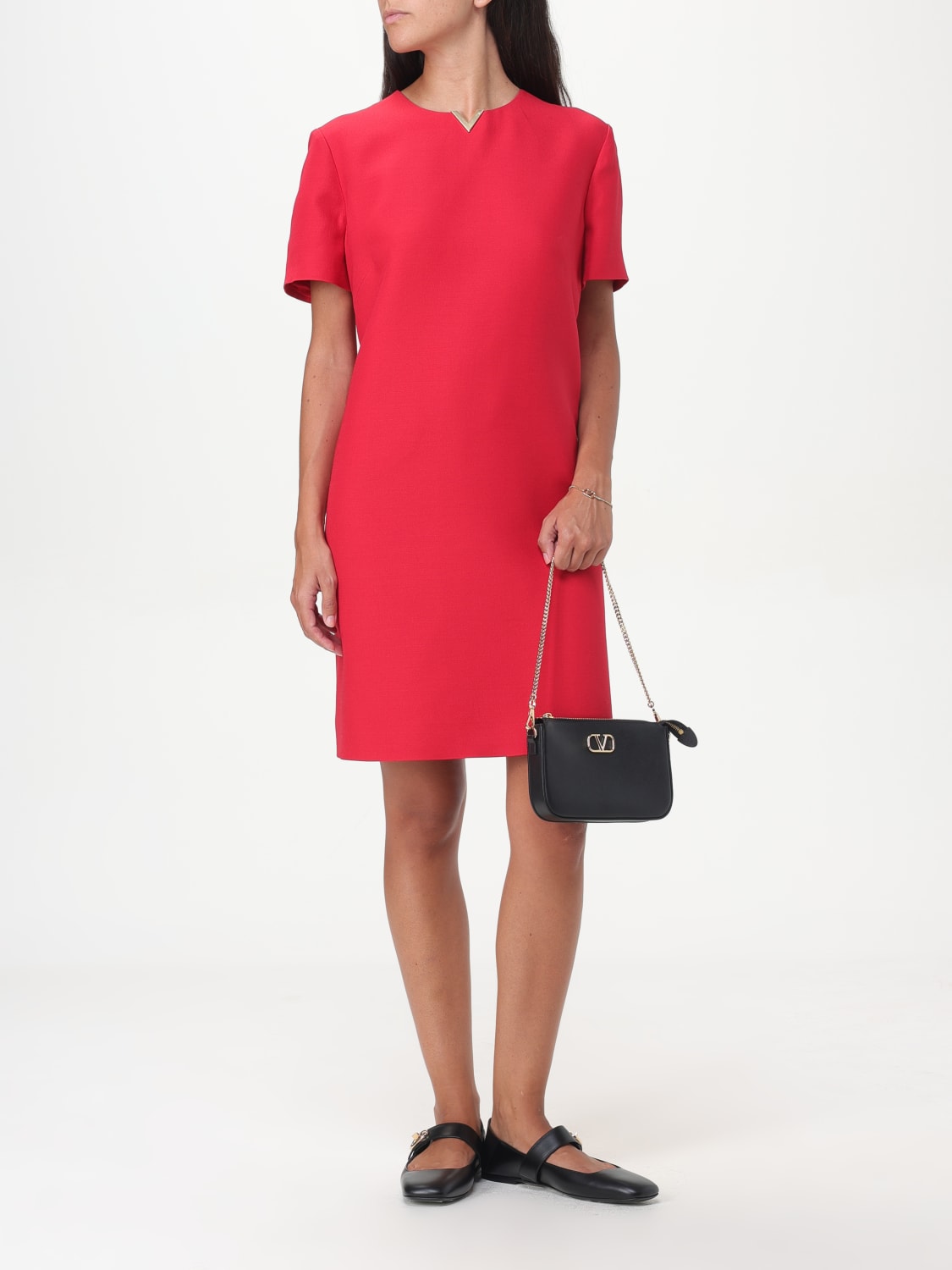 Giglio Abito VLogo Valentino In Crêpe Couture