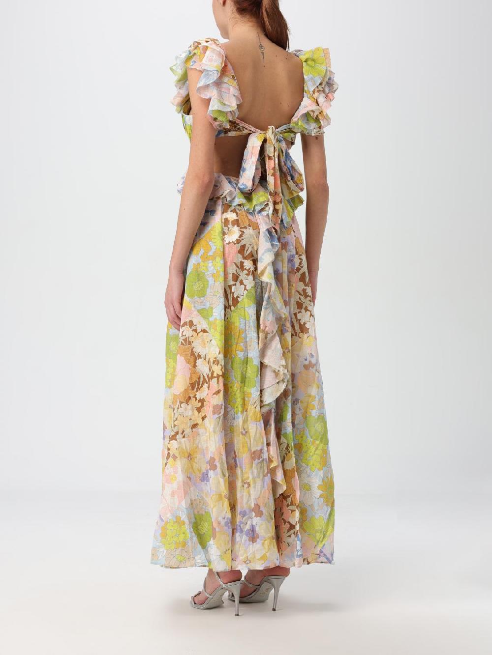 Giglio Abito Zimmermann In Cotone Stampato