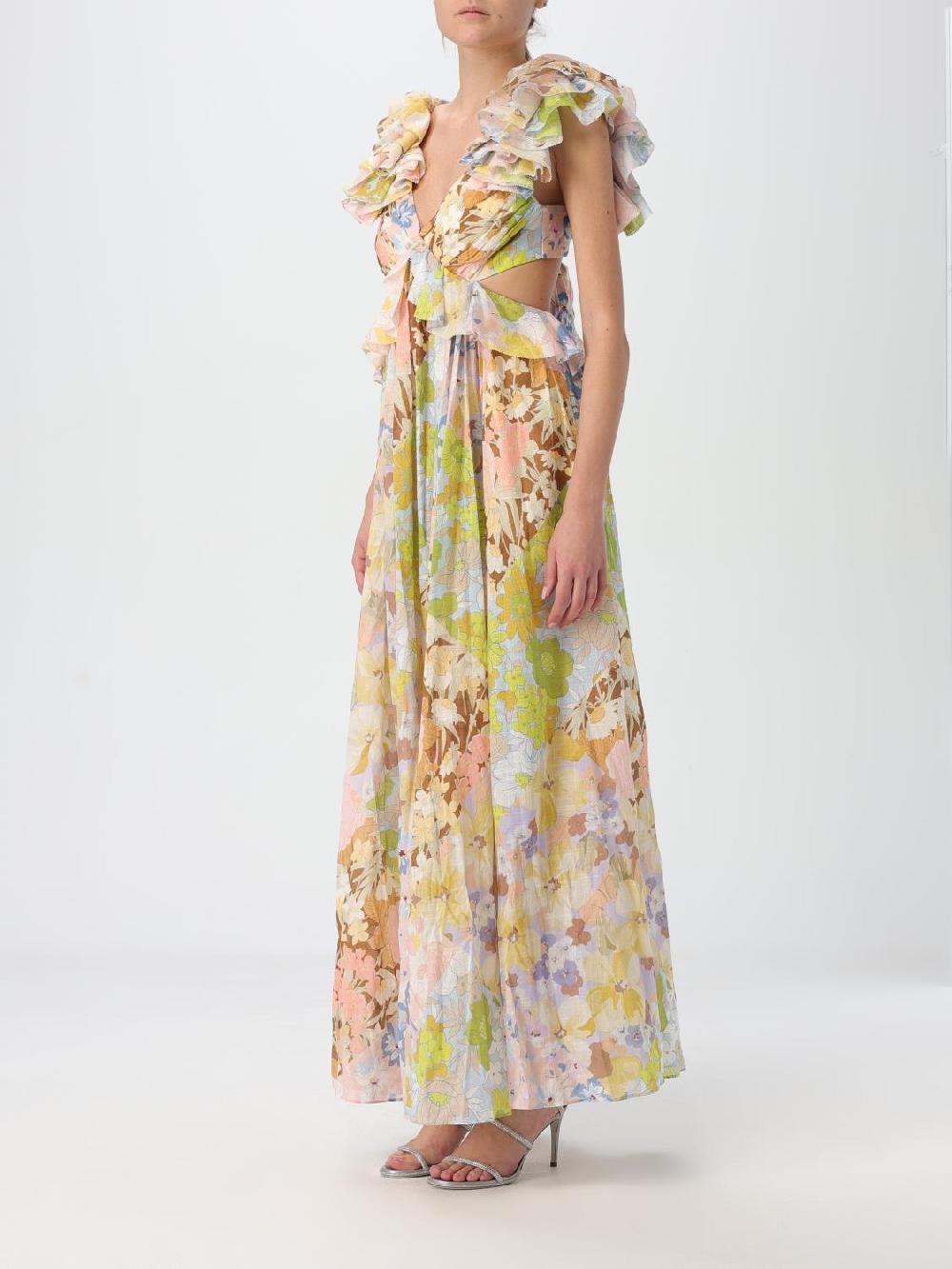 Giglio Abito Zimmermann In Cotone Stampato