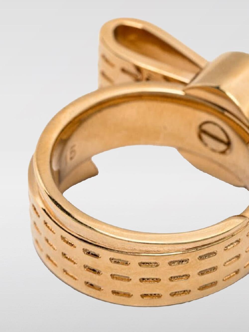 Giglio Anello Versace In Ottone Con Fiocco