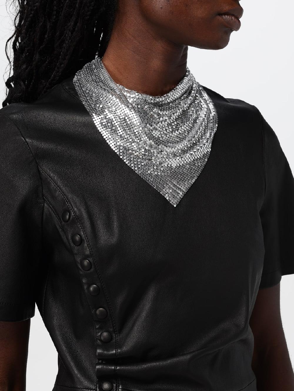 Giglio Bandana Rabanne In Maglia Di Alluminio