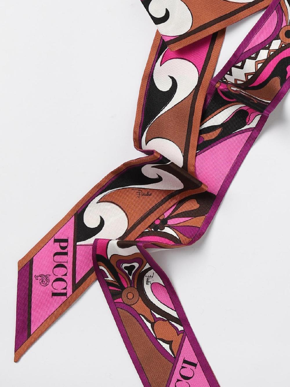 Giglio Bandeau Pucci In Seta Con Stampa Orchidee