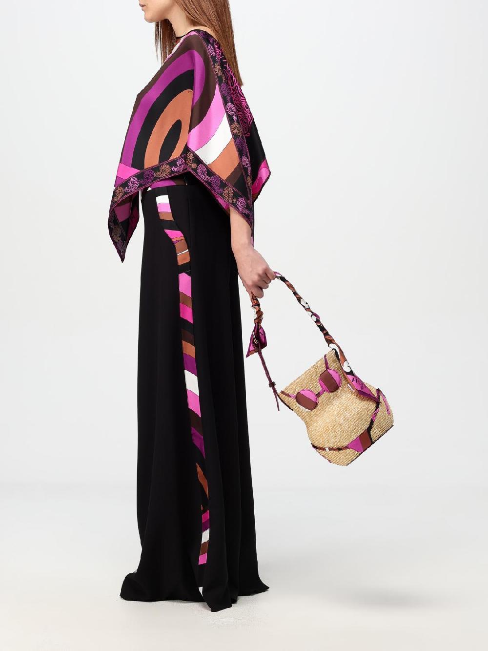 Giglio Bandeau Pucci In Seta Con Stampa Orchidee