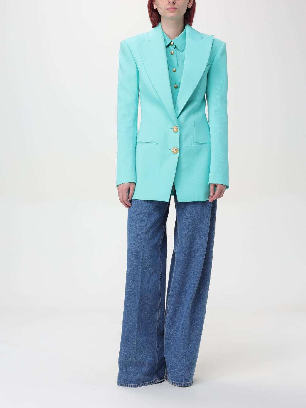 Giglio Blazer A Monopetto Balmain In Lana Vergine