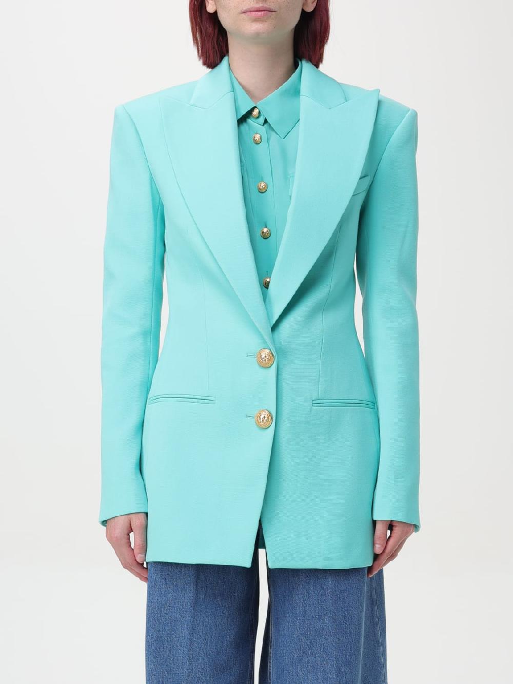 Giglio Blazer a monopetto Balmain in lana vergine