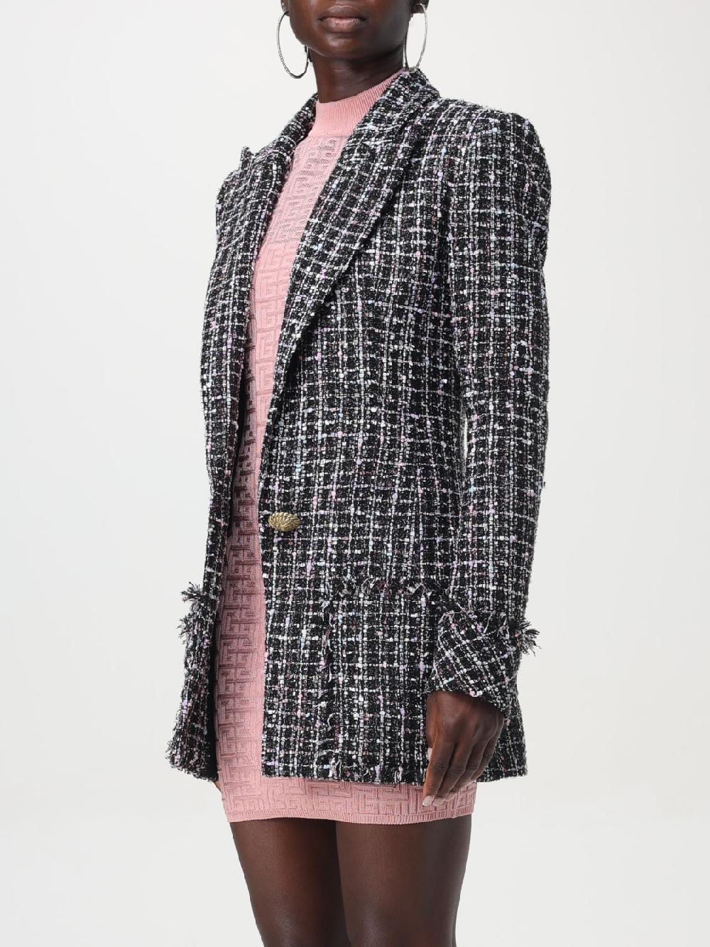 Giglio Blazer A Monopetto Bouclé Balmain
