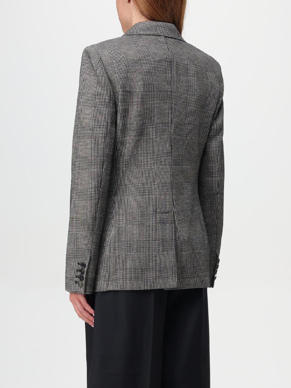 Giglio Blazer A Monopetto In Lana Tartan Max Mara