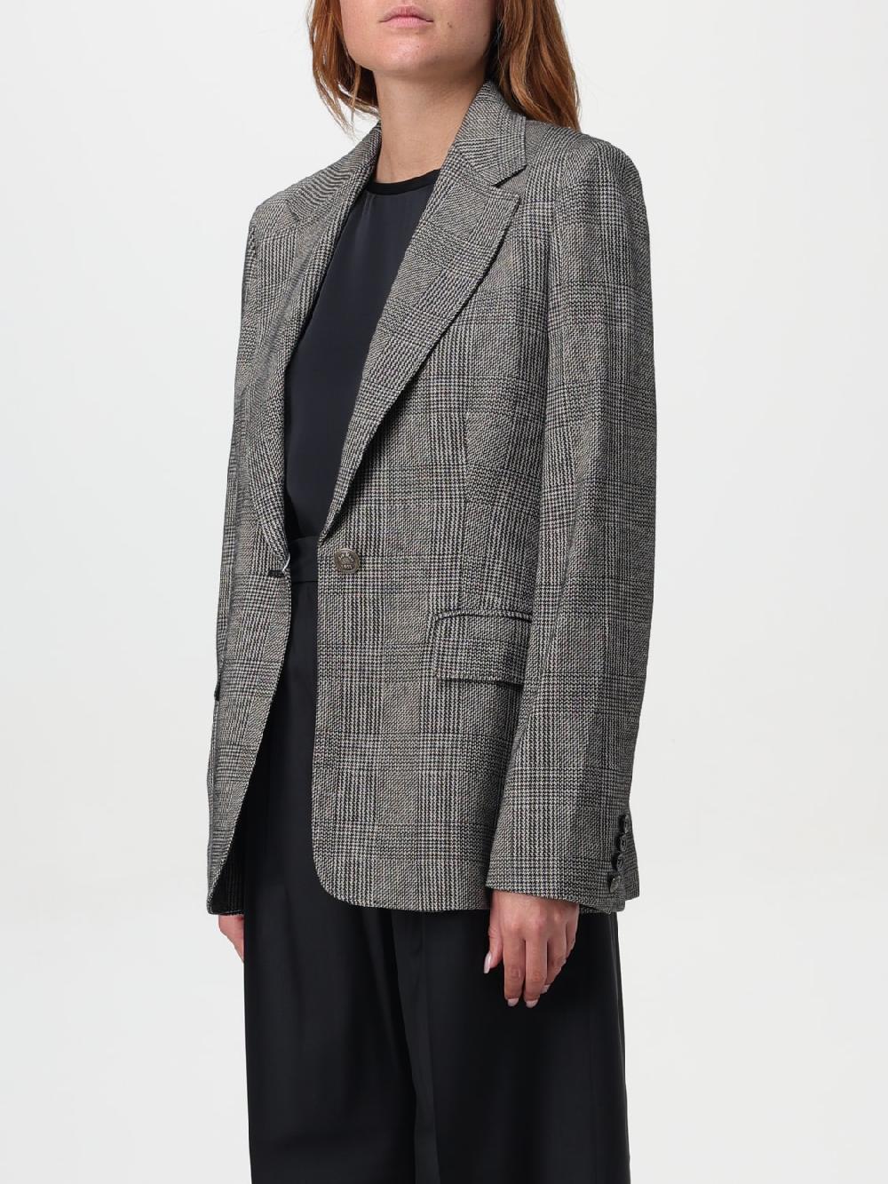Giglio Blazer A Monopetto In Lana Tartan Max Mara