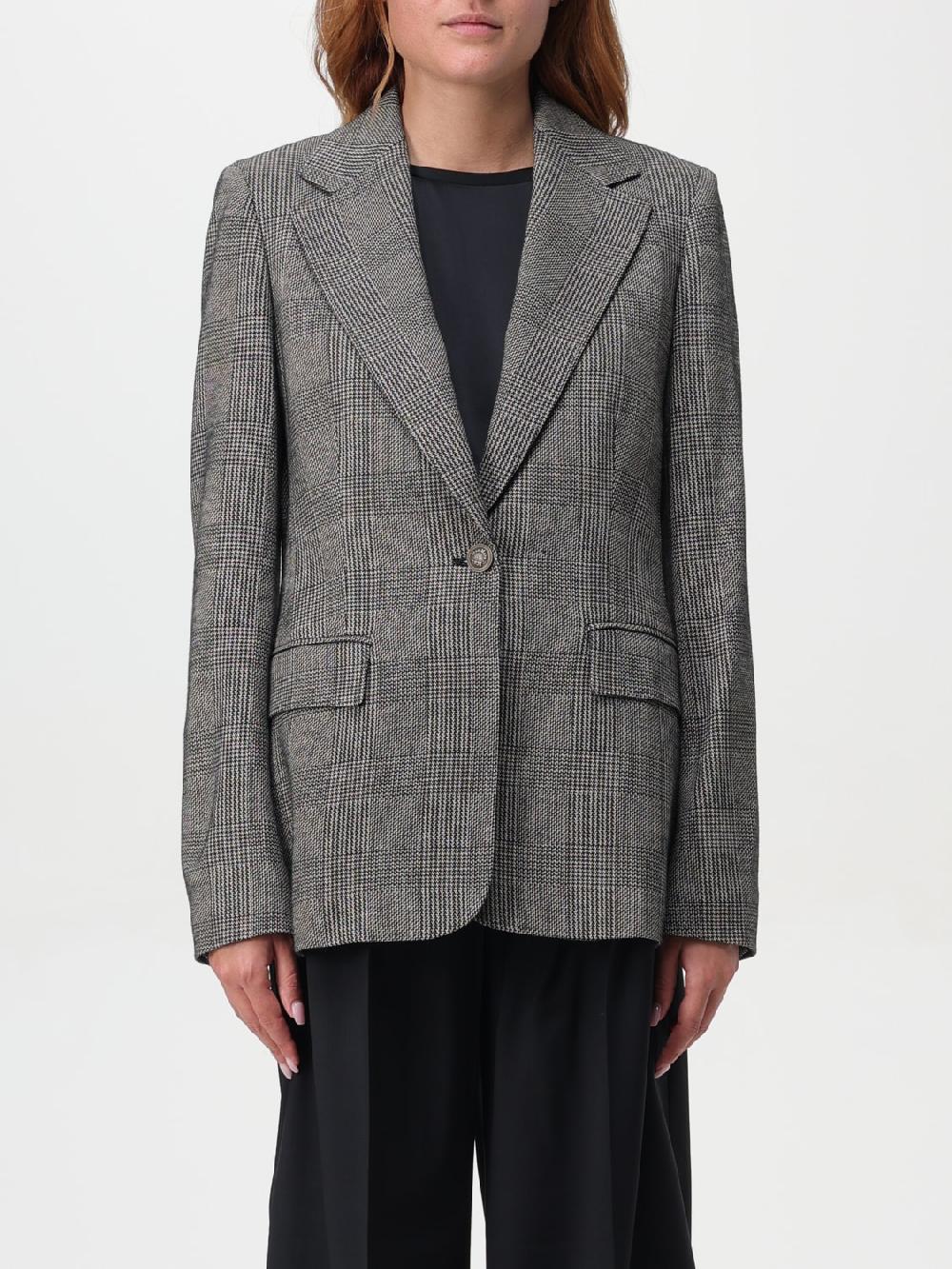 Giglio Blazer a monopetto in lana tartan Max Mara
