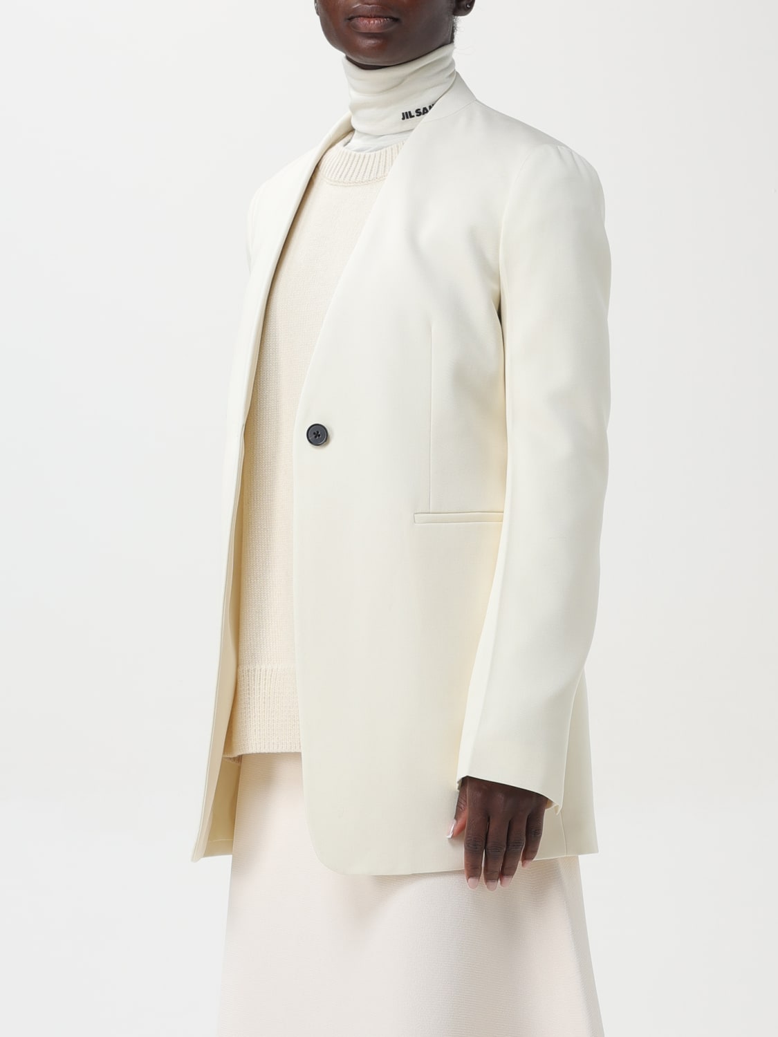 Giglio Blazer A Monopetto Jil Sander In Lana