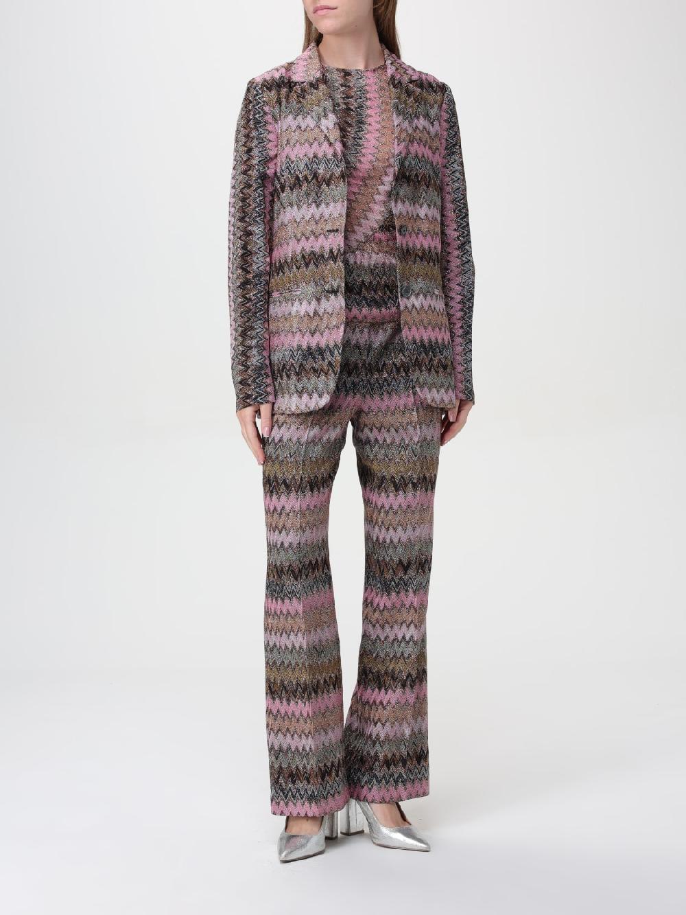 Giglio Blazer A Monopetto Missoni A Zig Zag