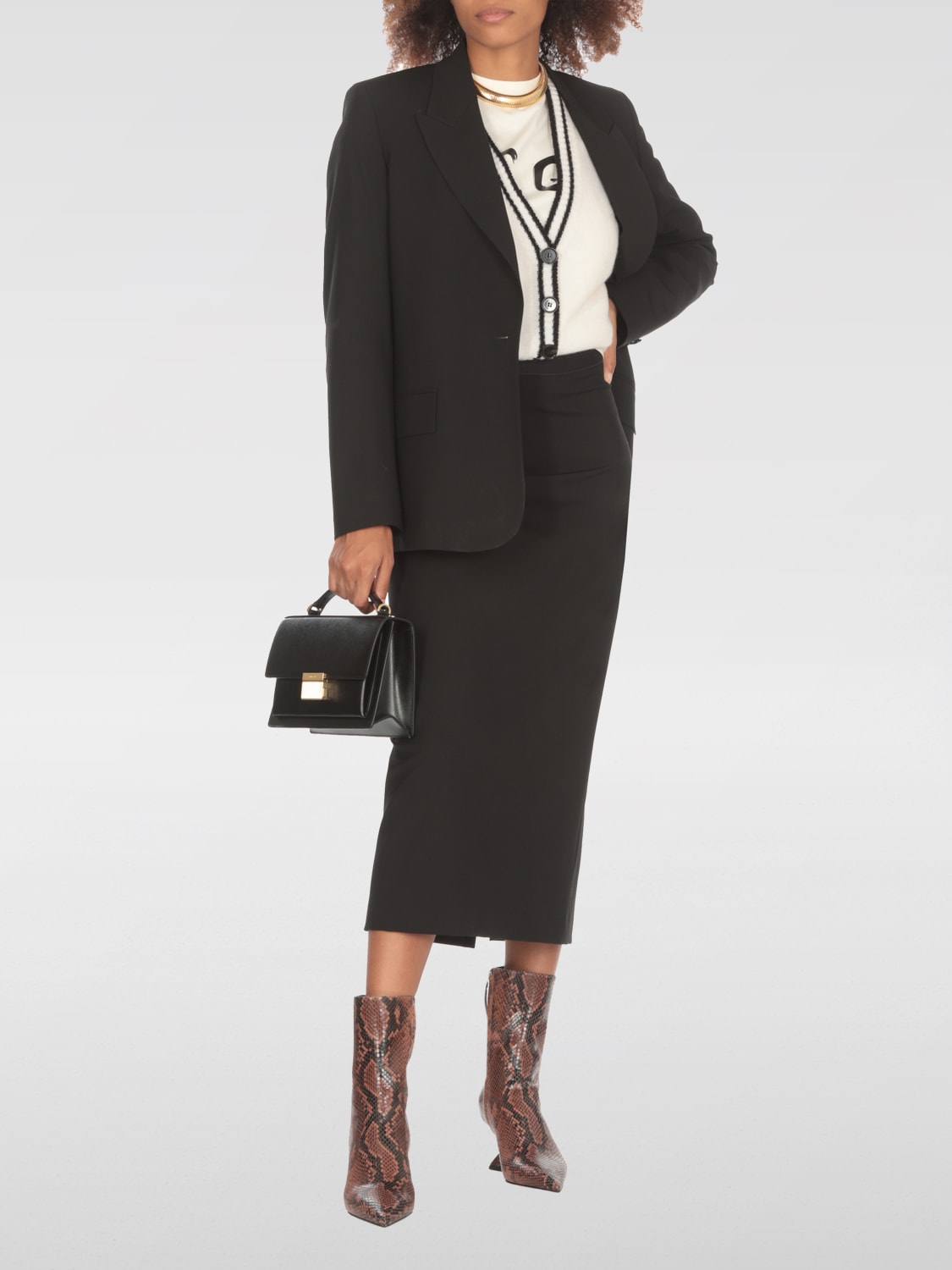 Giglio Blazer A Monopetto MSGM In Lana Vergine