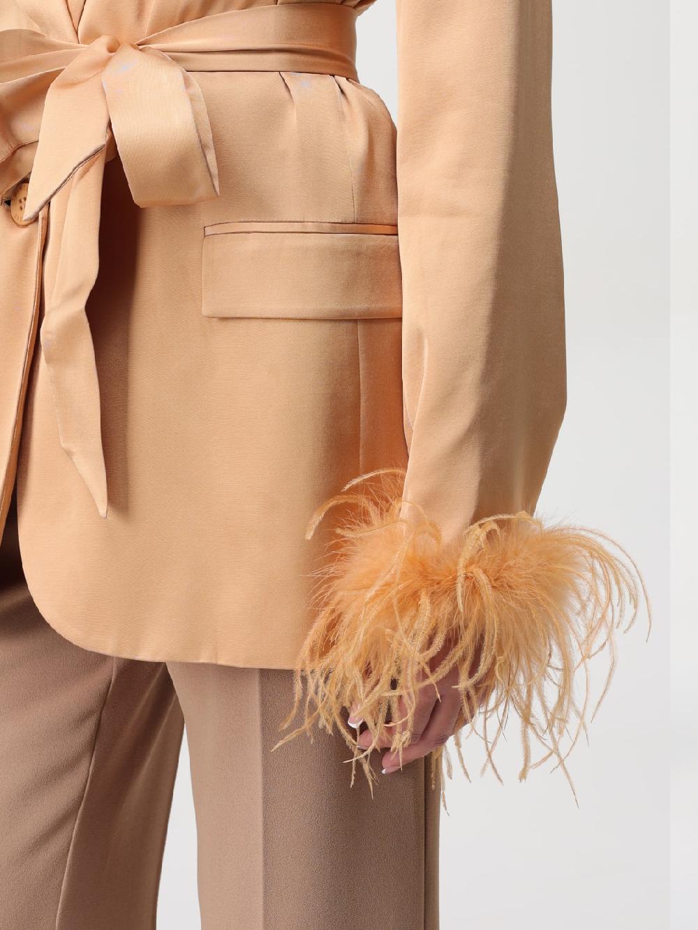 Giglio Blazer A Vestaglia Con Piume Twinset