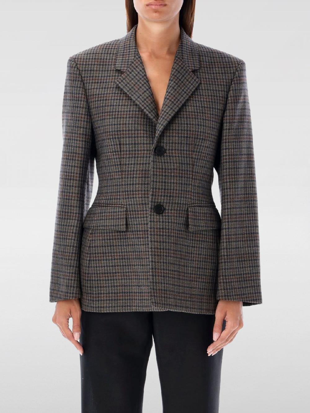 Giglio Blazer Balenciaga in lana check