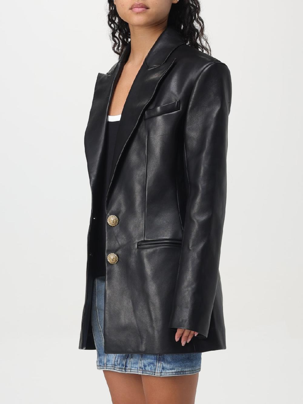 Giglio Blazer Balmain In Pelle