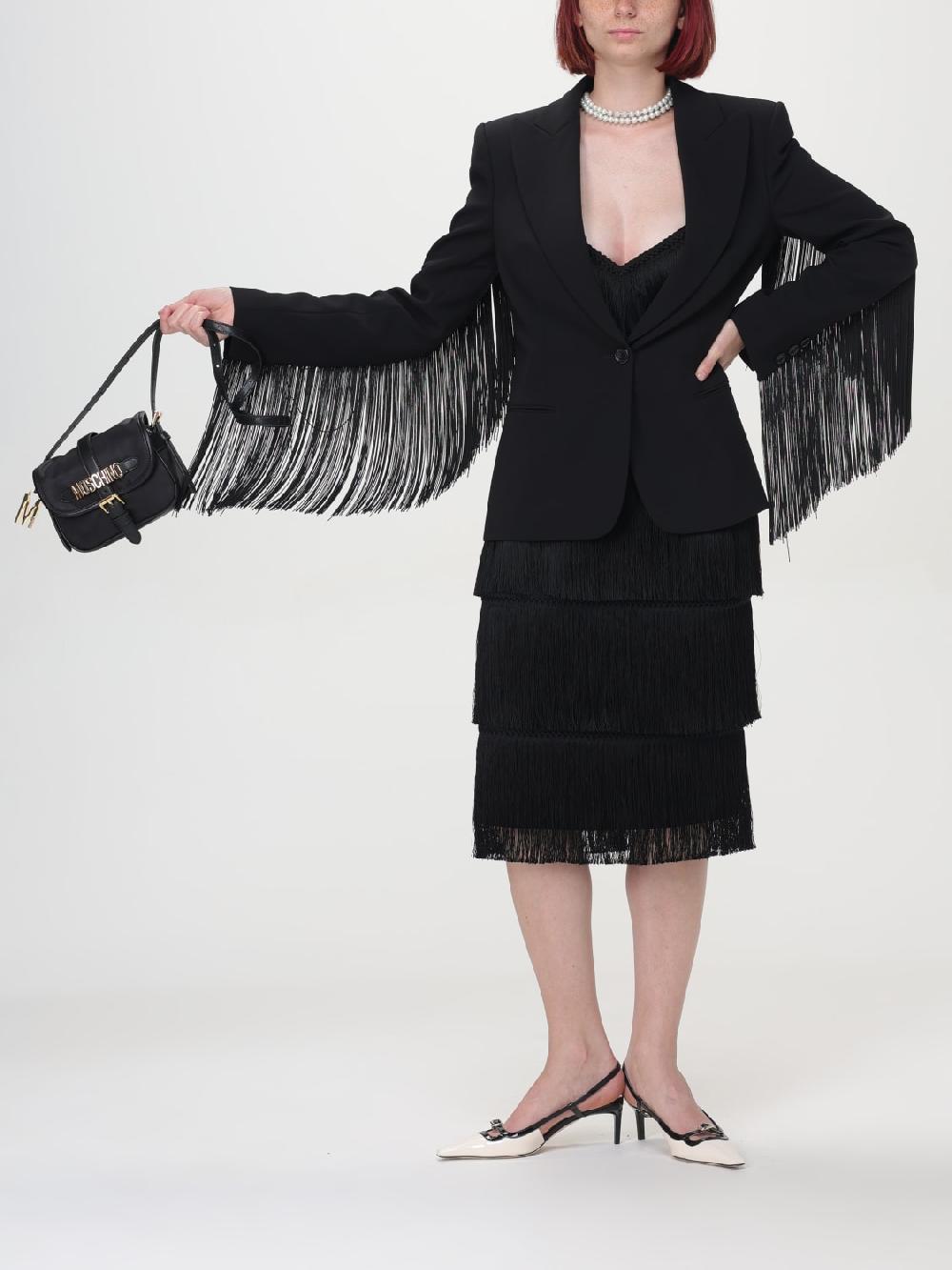 Giglio Blazer Con Frange Moschino Couture
