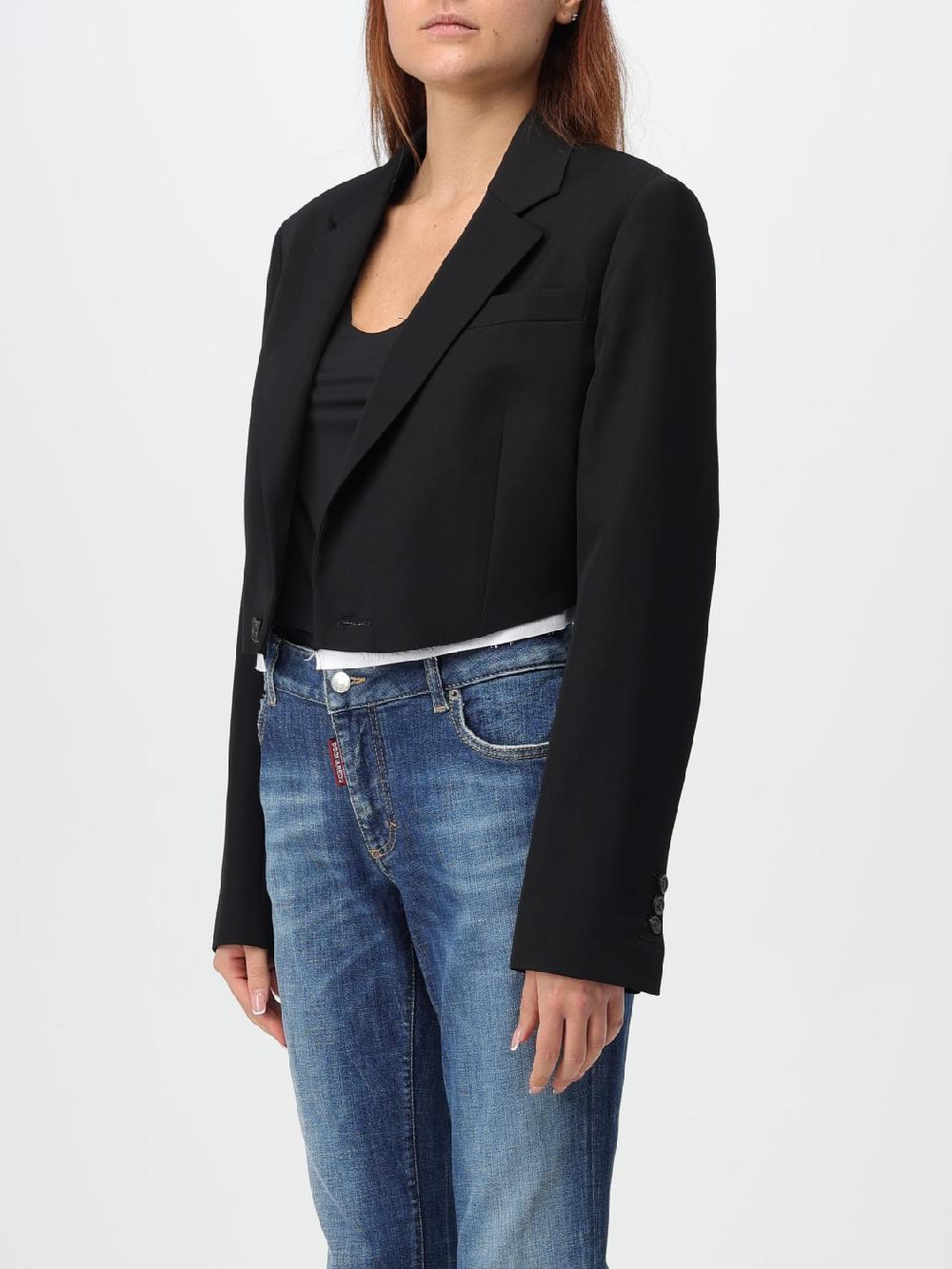 Giglio Blazer Cropped Dsquared2 In Lana