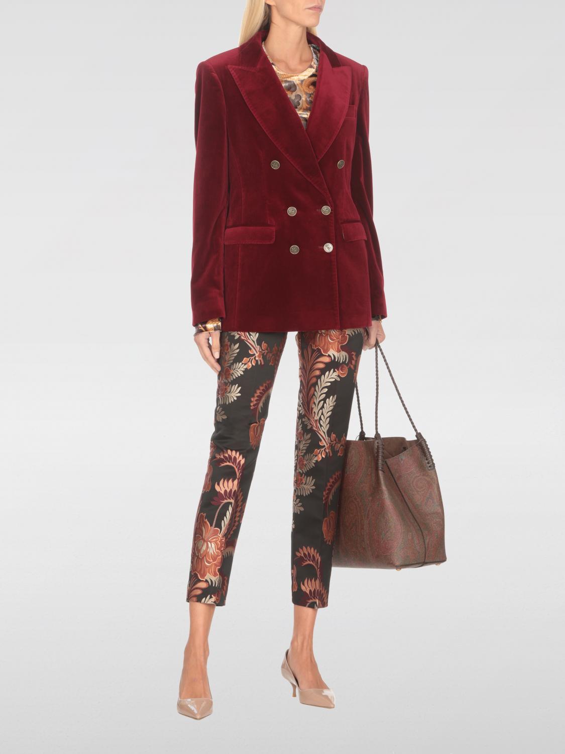 Giglio Blazer Doppiopetto Etro In Velluto