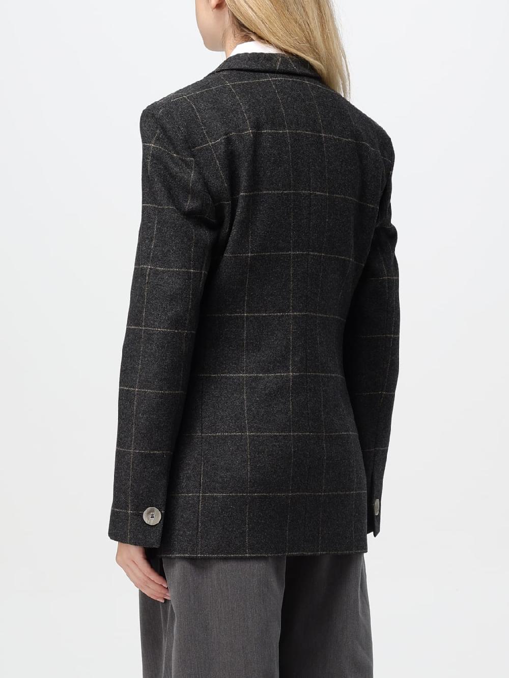 Giglio Blazer Emporio Armani In Misto Lana Check