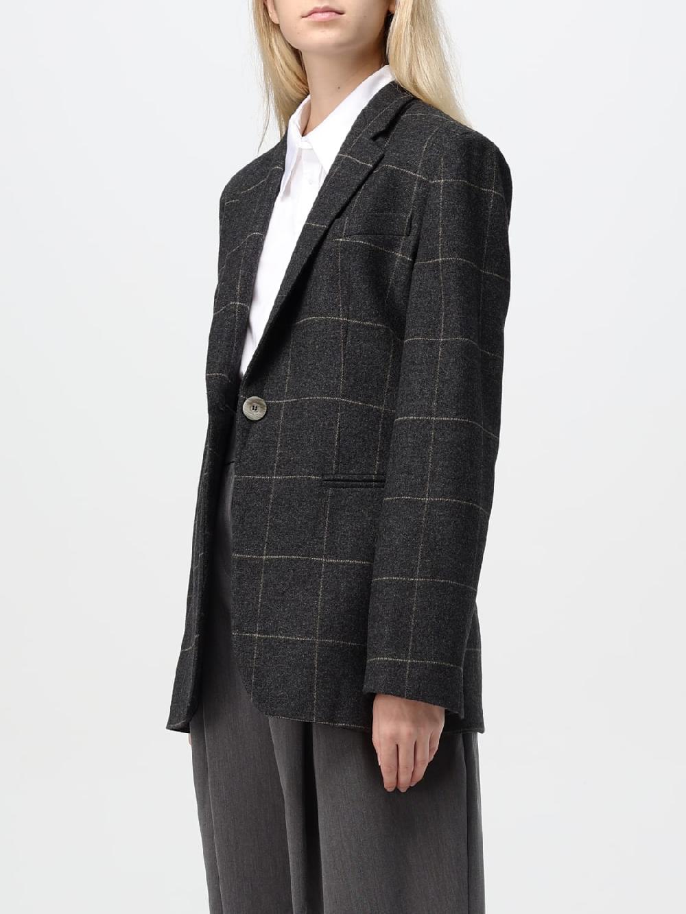 Giglio Blazer Emporio Armani In Misto Lana Check