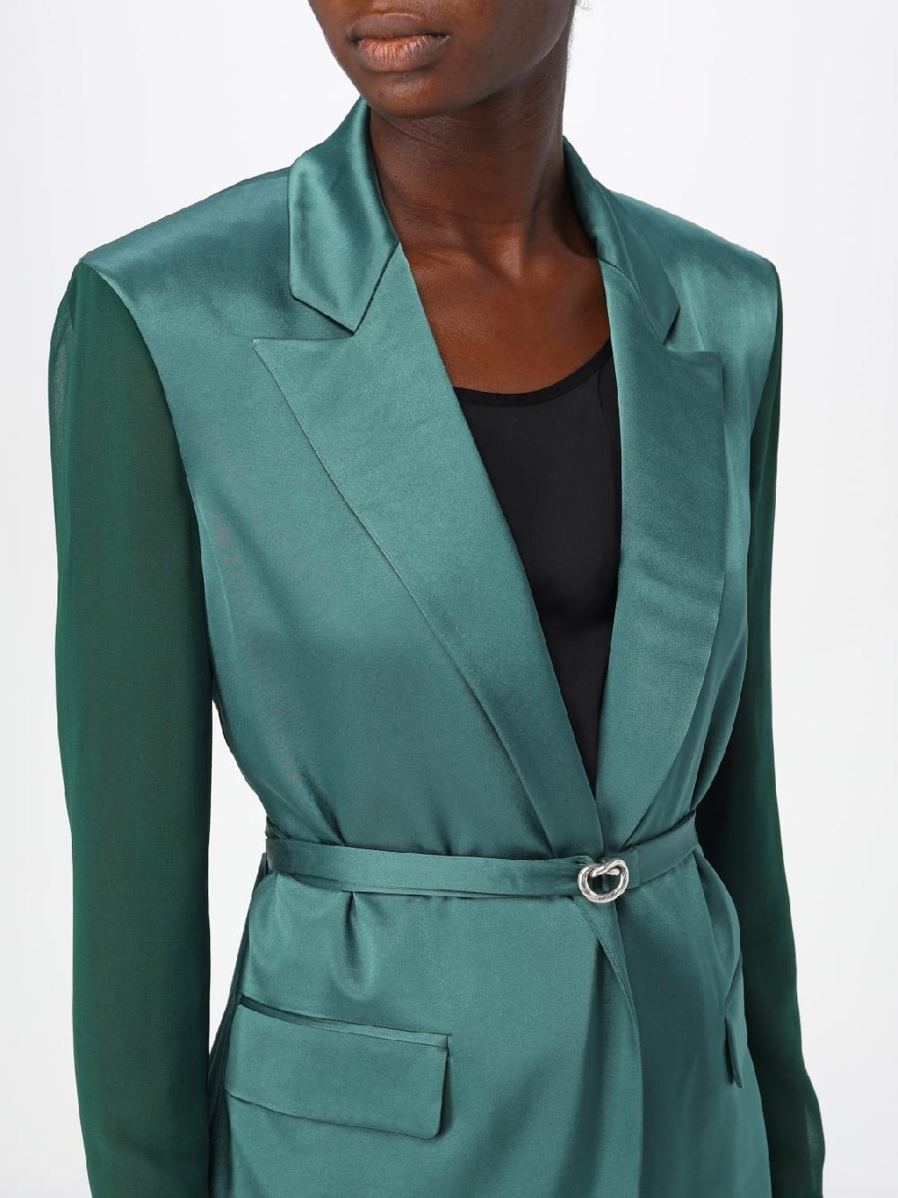 Giglio Blazer Lucido Pinko Con Maniche Velate