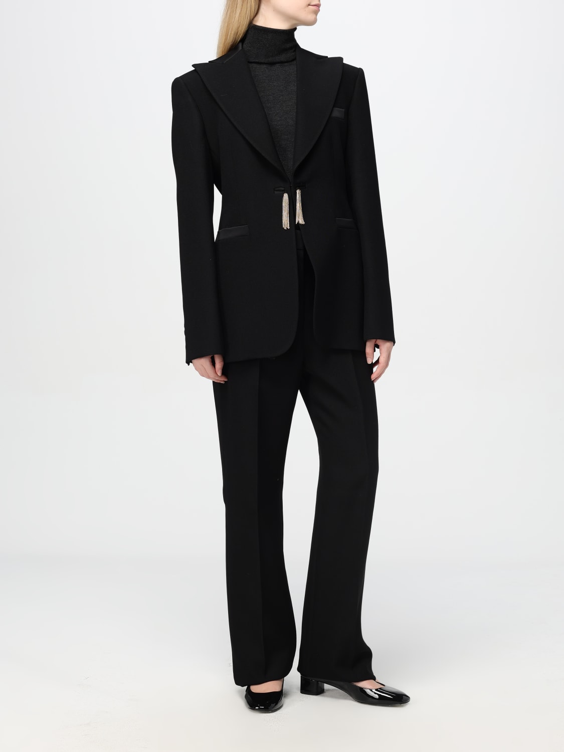 Giglio Blazer Max Mara In Lana Vergine Con Nappa