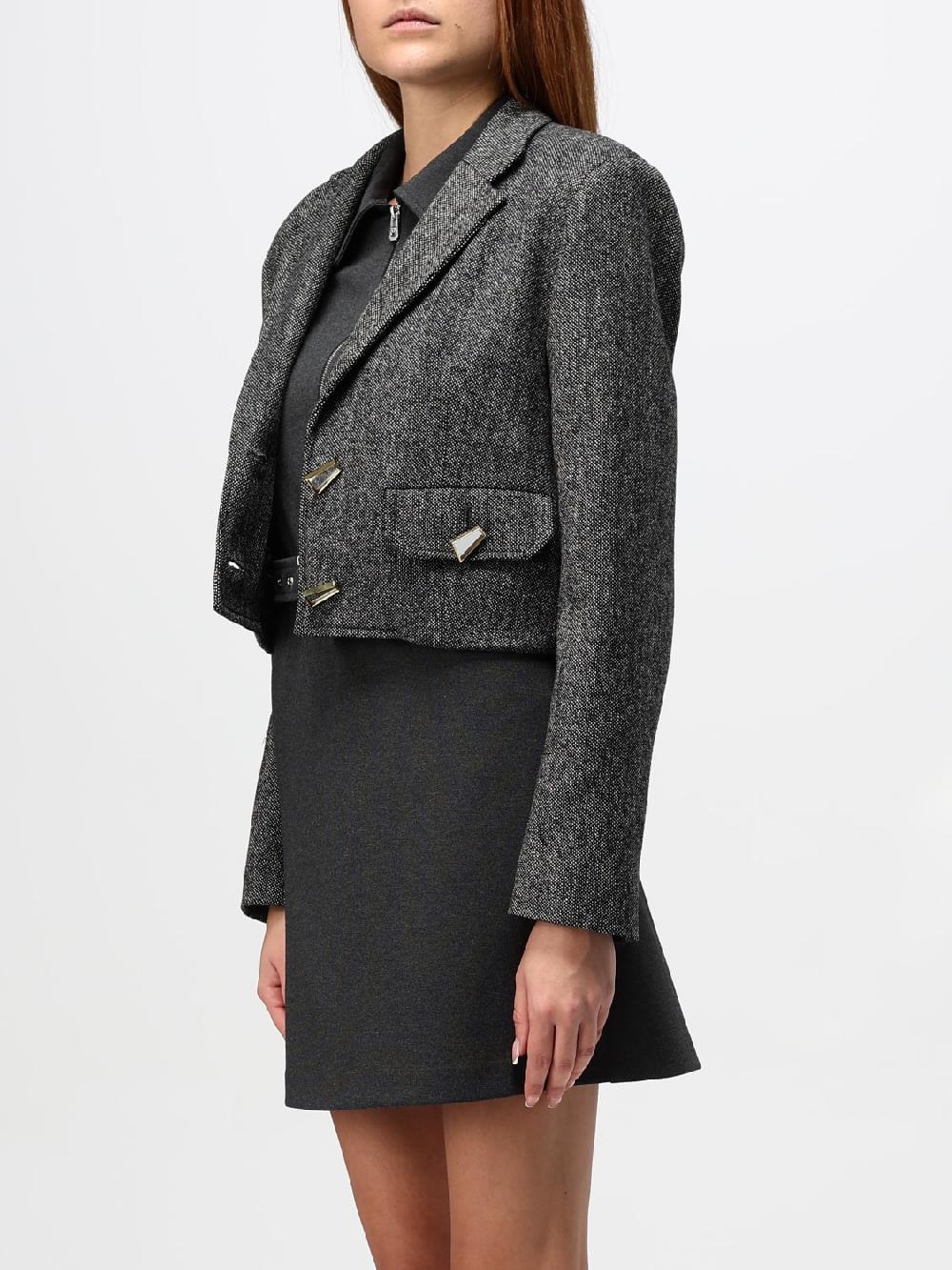 Giglio Blazer Pinko In Tweed Di Misto Lana