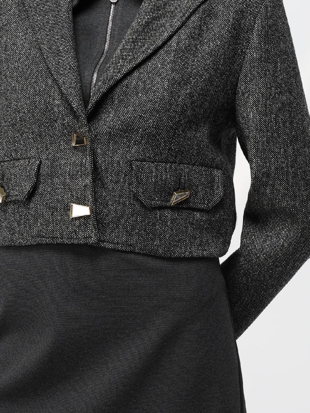 Giglio Blazer Pinko In Tweed Di Misto Lana