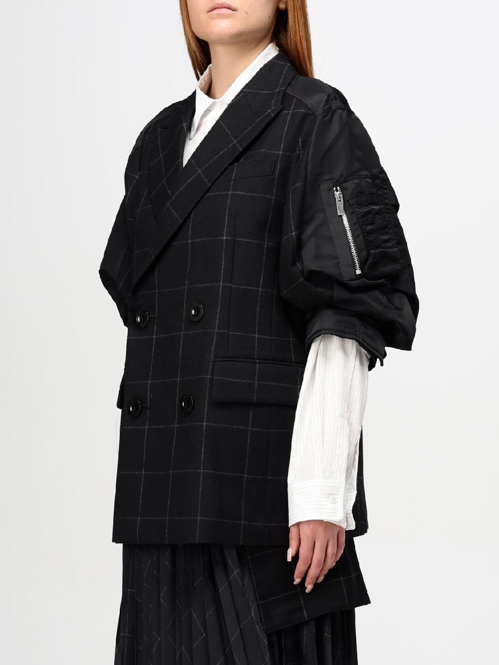 Giglio Blazer Sacai In Lana Check