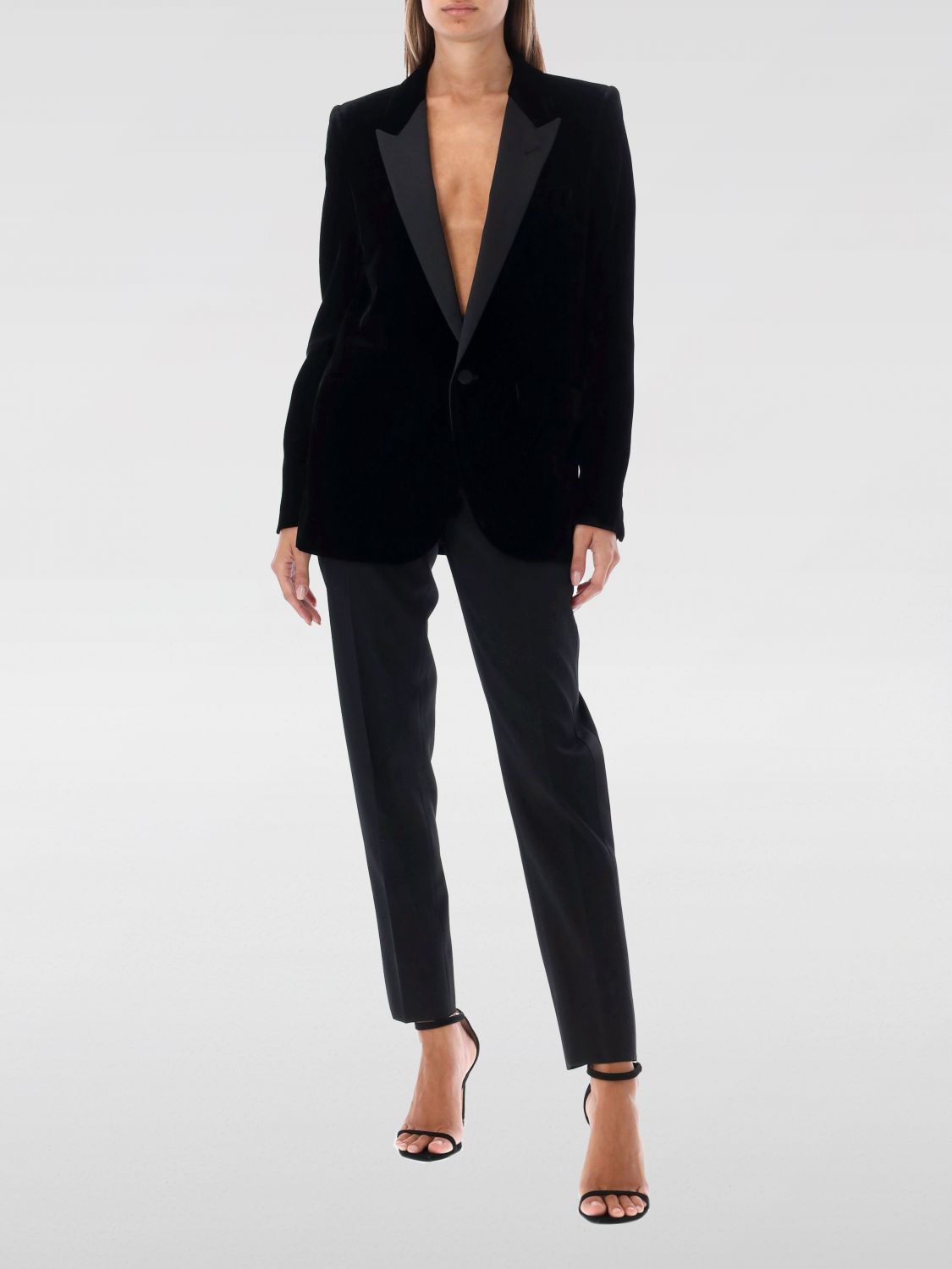 Giglio Blazer Saint Laurent In Velluto
