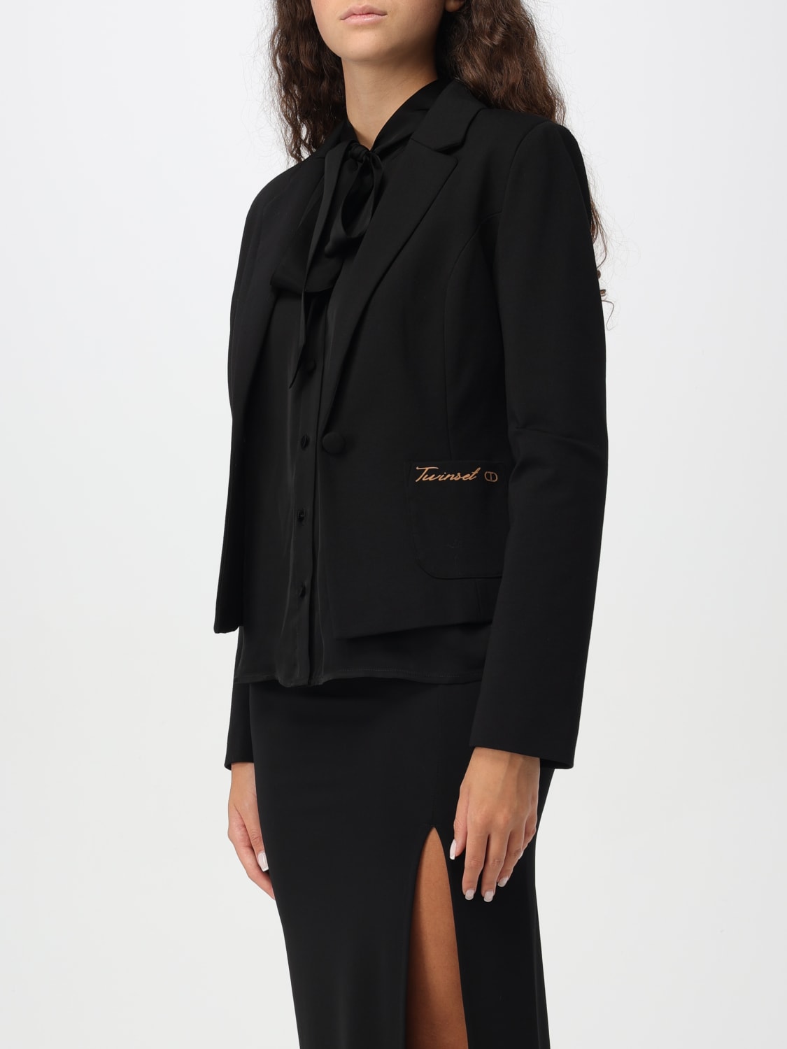 Giglio Blazer Twinset In Misto Viscosa