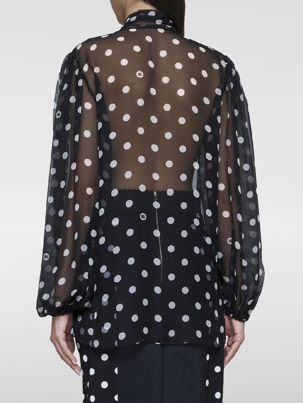 Giglio Blusa A Pois Dolce & Gabbana In Seta