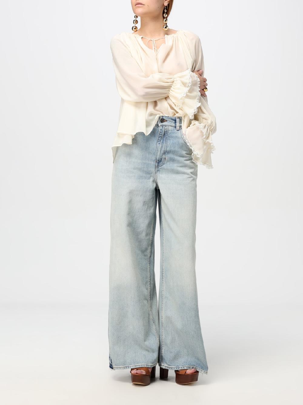 Giglio Blusa Chloé In Georgette In Seta