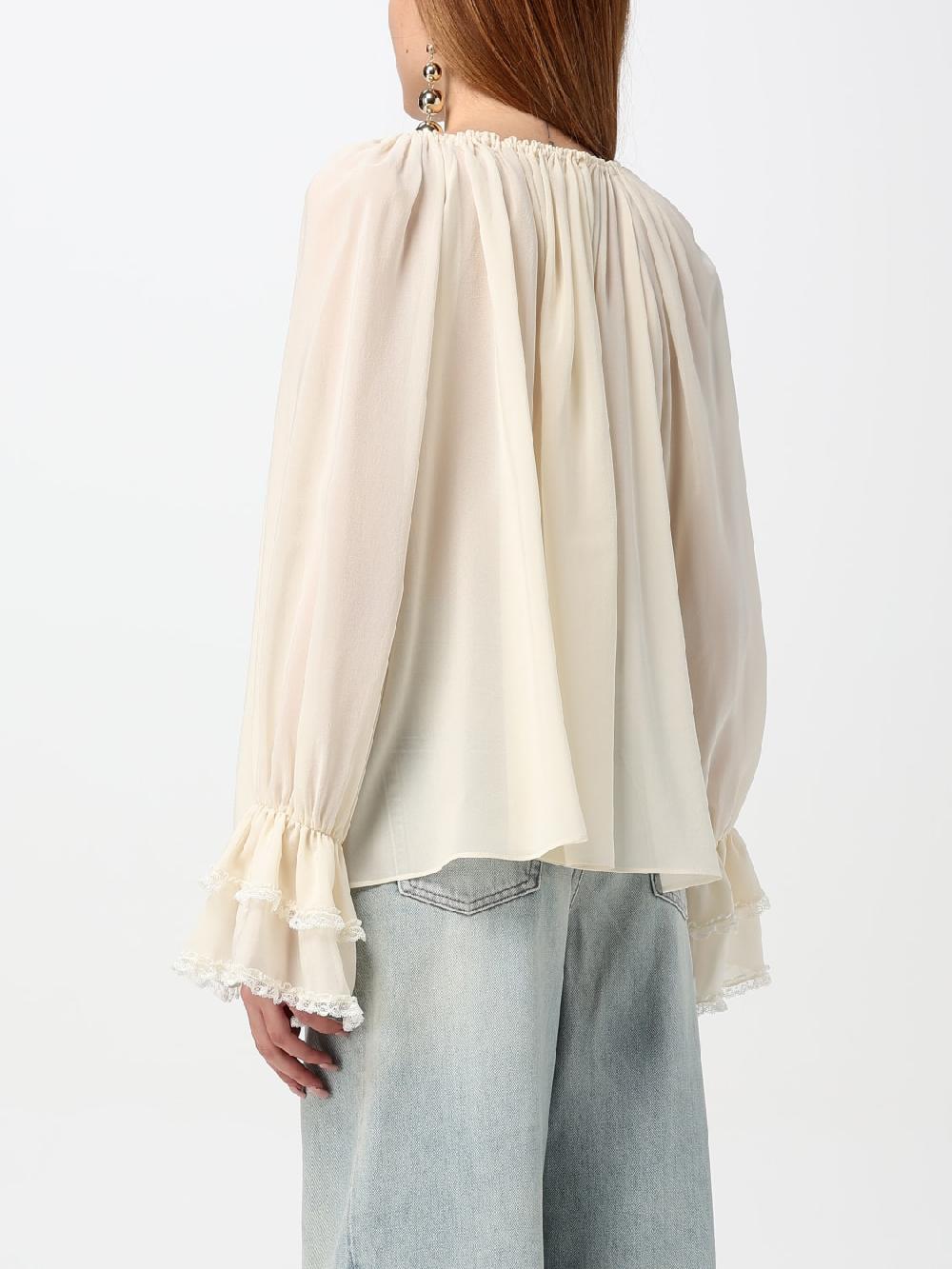 Giglio Blusa Chloé In Georgette In Seta