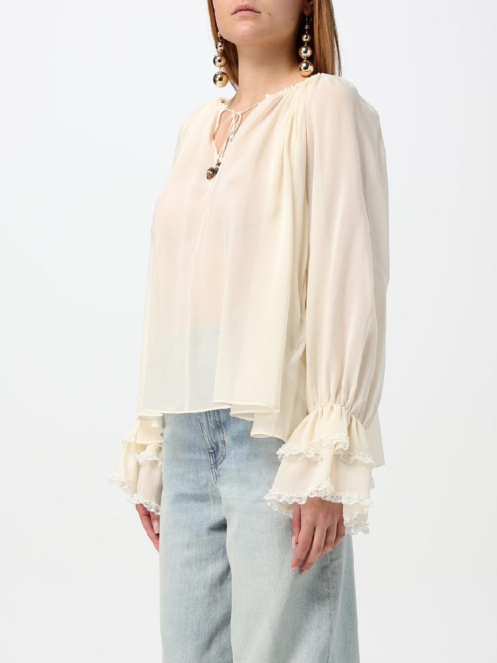 Giglio Blusa Chloé In Georgette In Seta