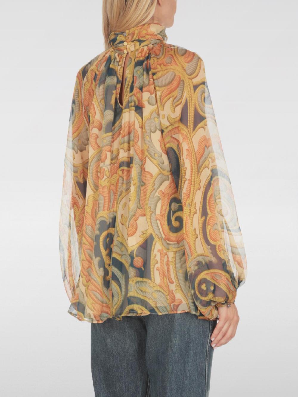 Giglio Blusa Con Stampa Etro In Seta