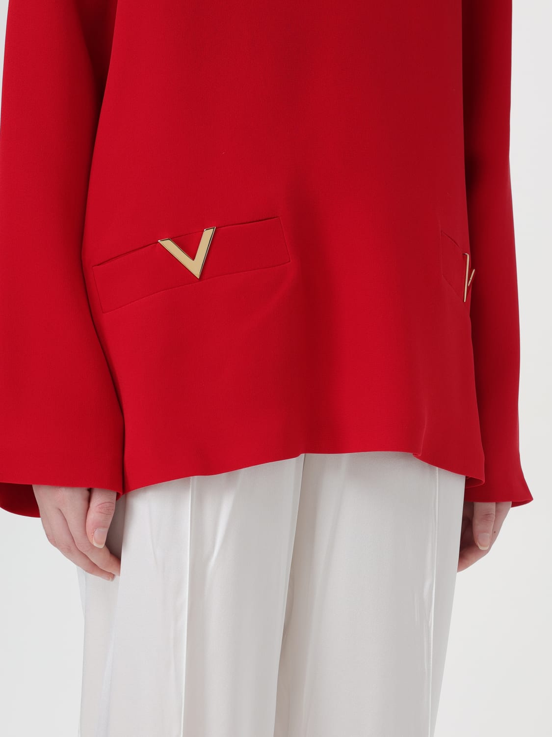 Giglio Blusa Di Seta V Gold Valentino