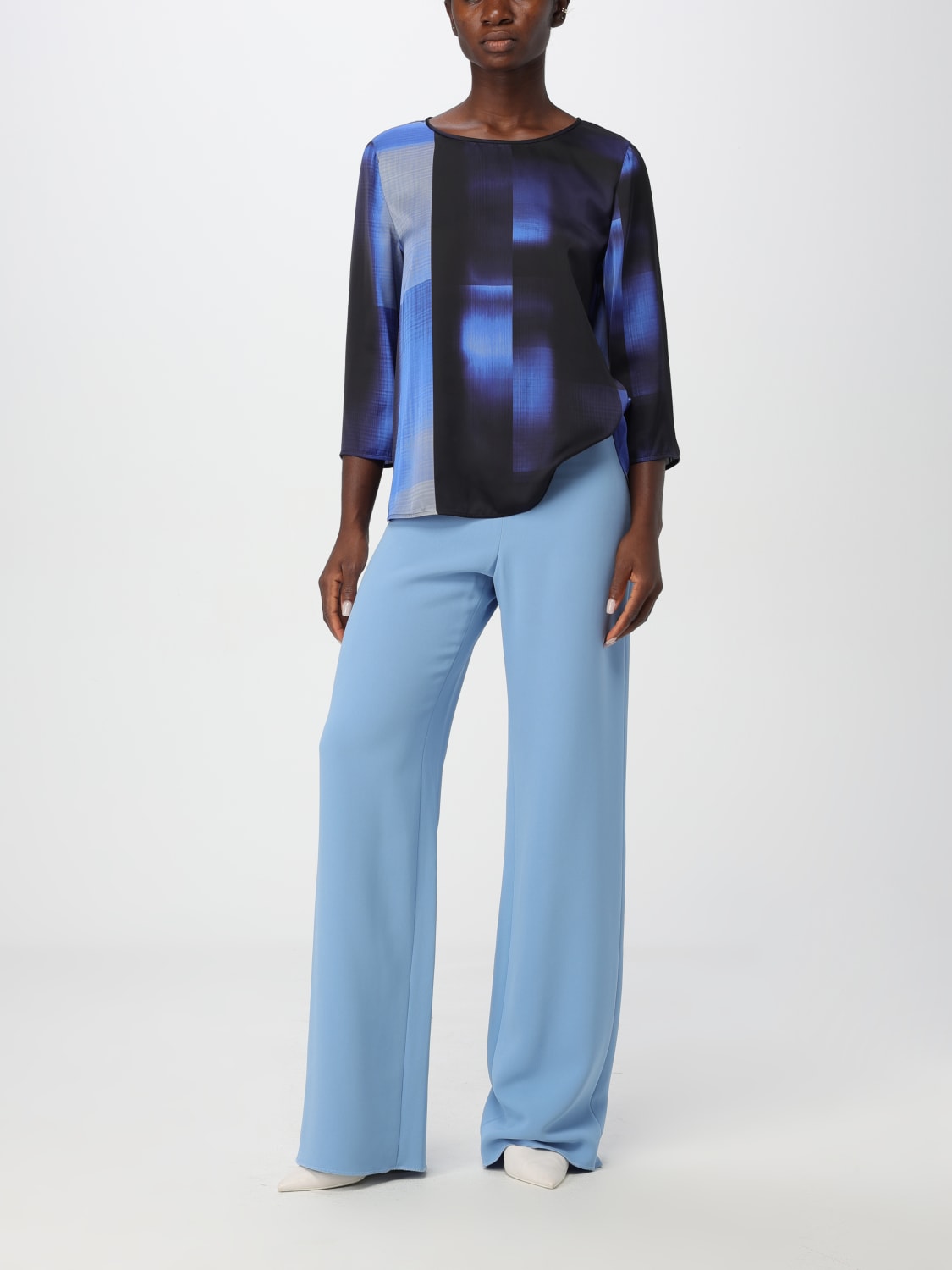 Giglio Blusa Emporio Armani In Crepe