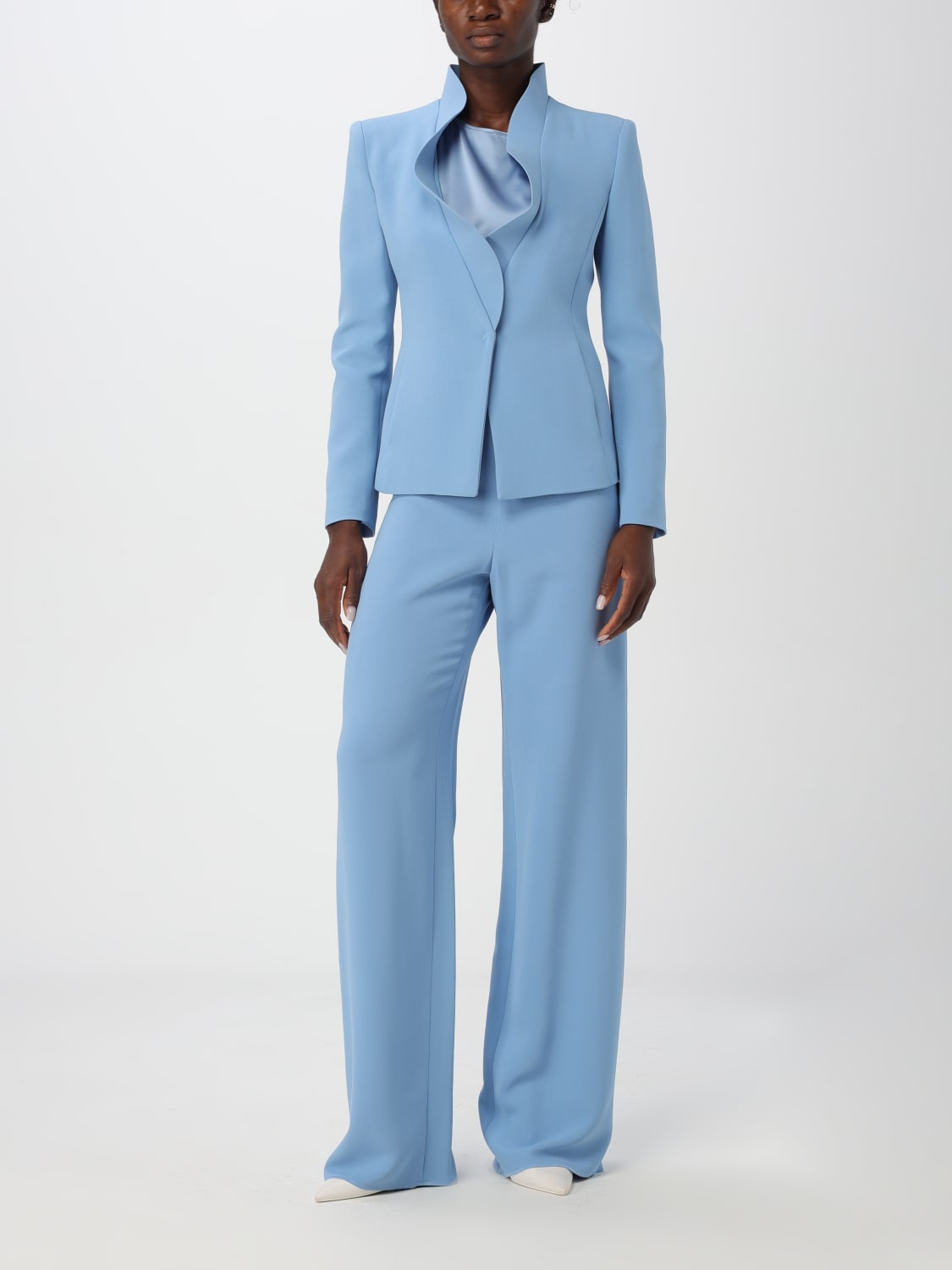 Giglio Blusa Emporio Armani In Raso Di Seta