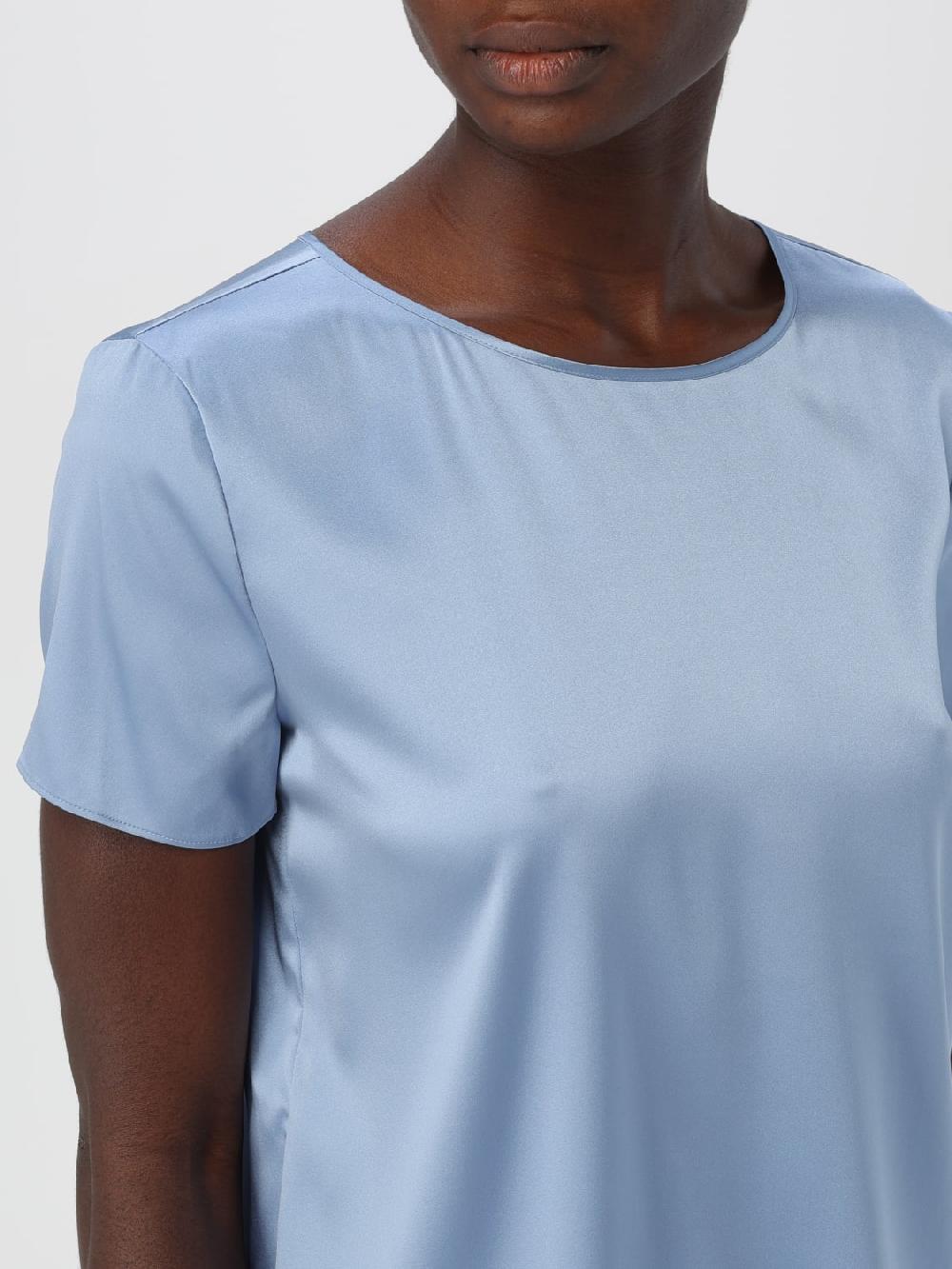 Giglio Blusa Emporio Armani In Raso Di Seta