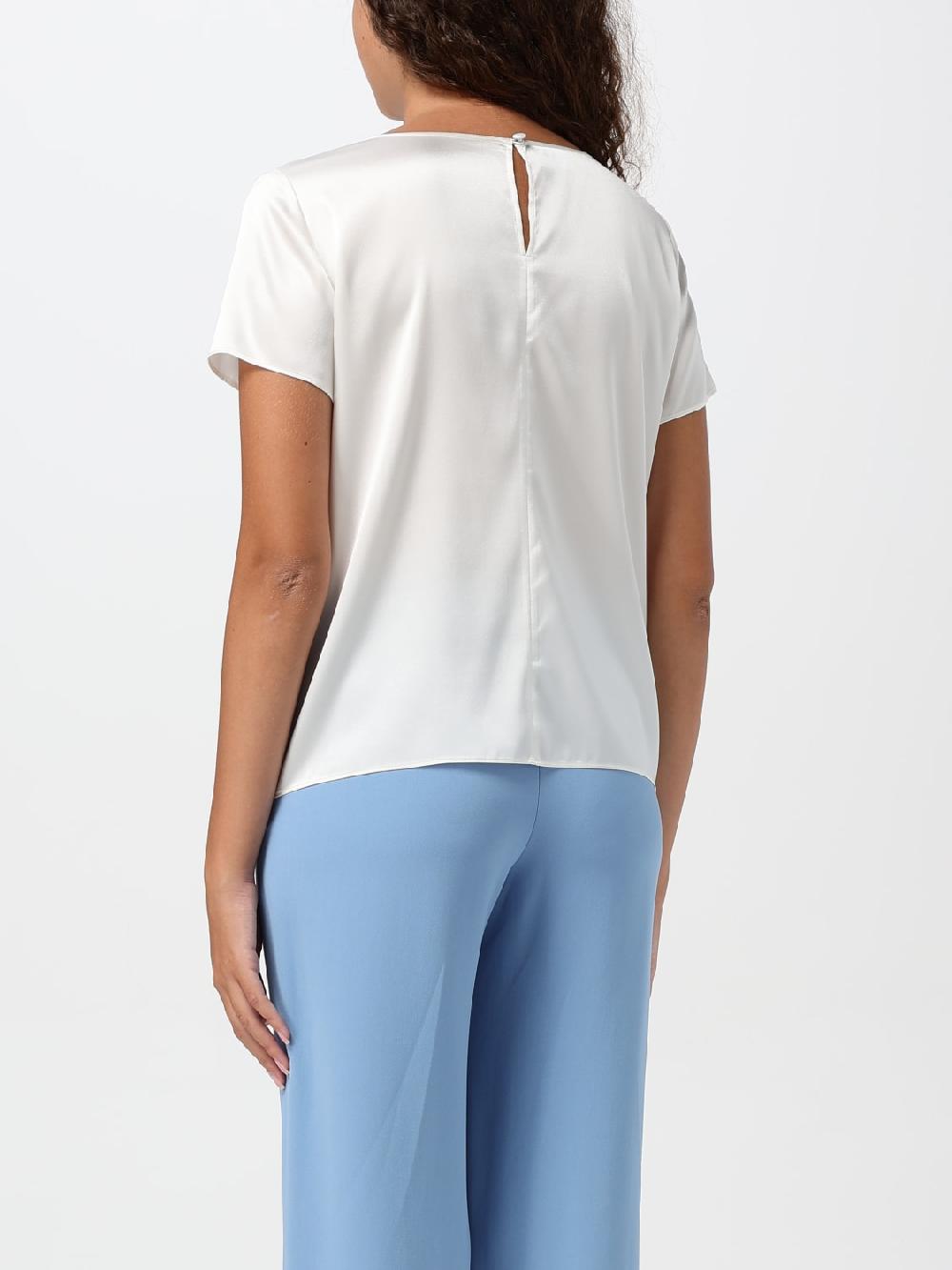 Giglio Blusa Emporio Armani In Raso Di Seta