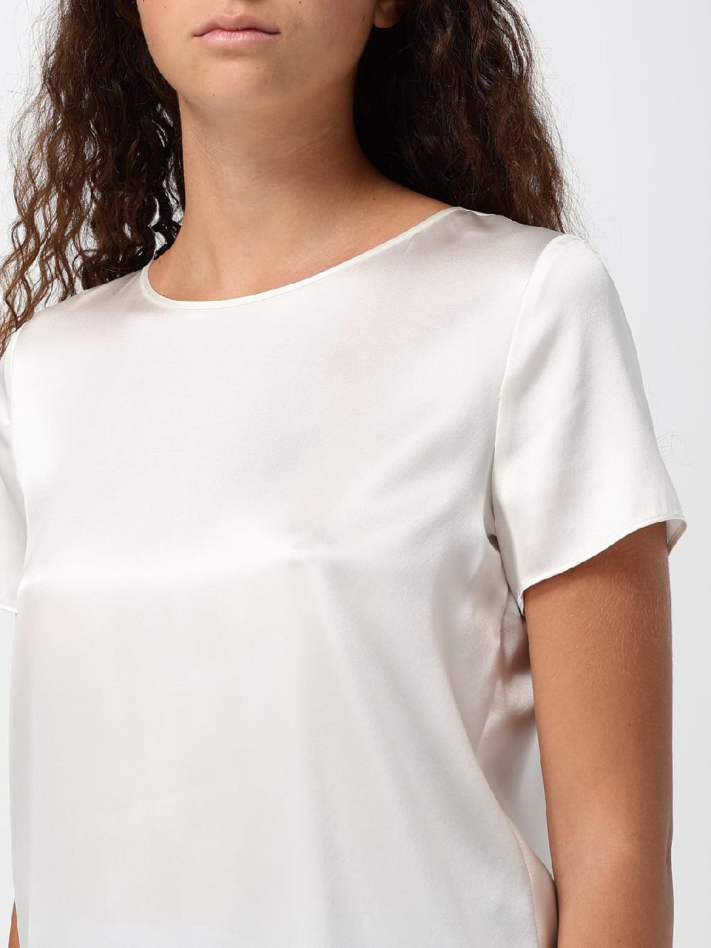 Giglio Blusa Emporio Armani In Raso Di Seta